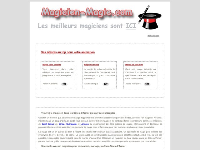 Animation familiale avec un magicien en Côtes d'Armor