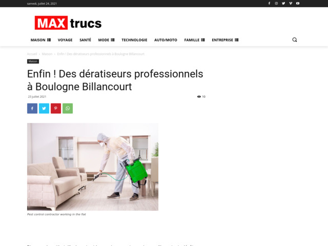 Deratisation360 : une intervention réalisée par un dératiseur expérimenté