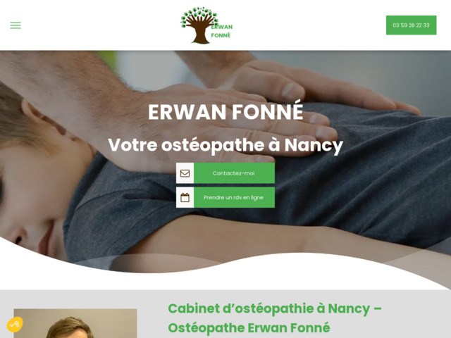 Erwan Fonné : ostéopathe D.O à Nancy