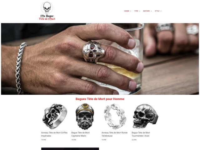 Ma bague tête de mort