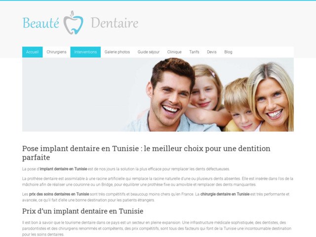 Implant dentaire Tunisie