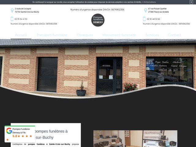 En qute d'une pompe funbre  Sainte-Croix-sur-Buchy ?