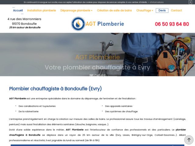 Plombier intervenant à Bondoufle