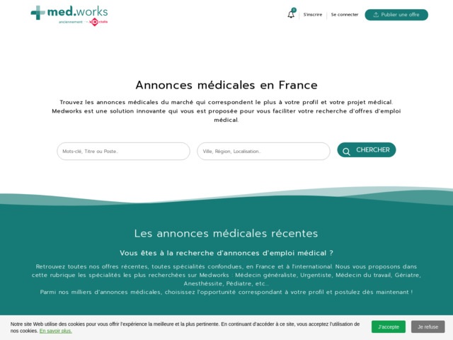 Medworks site d'annonces médicales en france