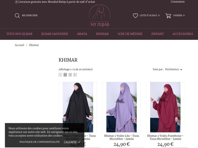 Acheter un khimar sur le web