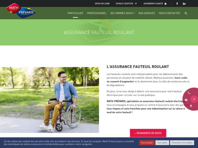 Assurance fauteuil roulant