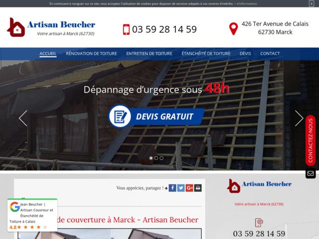 Entretien de toiture à Marck