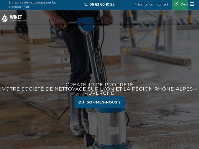 Service de nettoyage sur Lyon : Winet