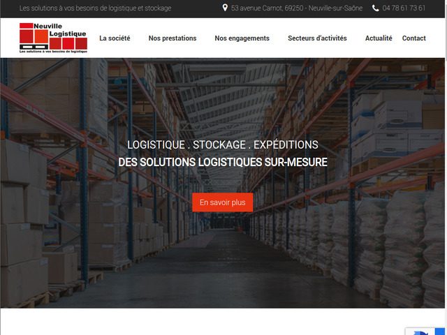 Neuville Logistique : entreprise de stockage et logistique sur mesure