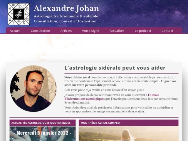 Alexandre johan - astrologie, consultations, formation et logiciel