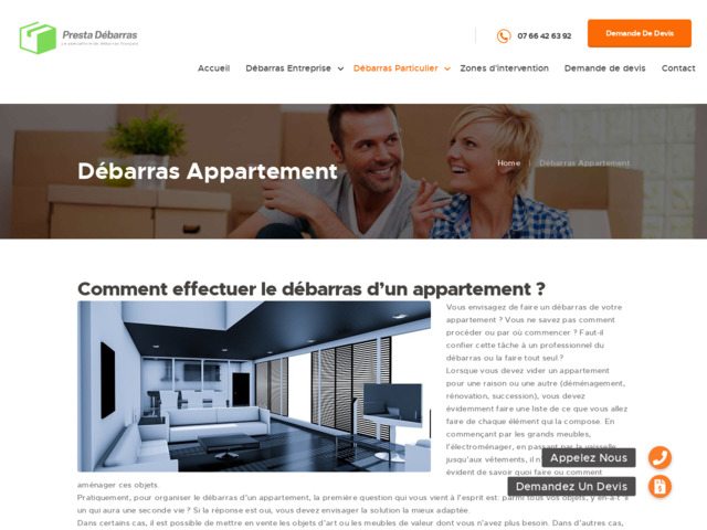 Débarras appartement