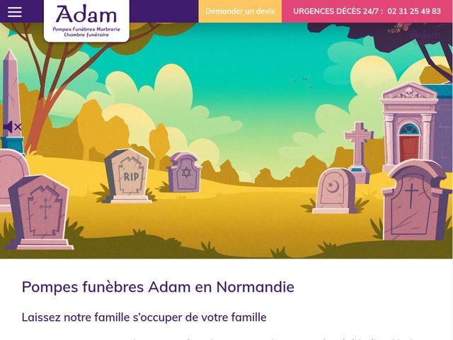 Pompes Funèbres Adam - Organisation d'obsèques à Caen (14)