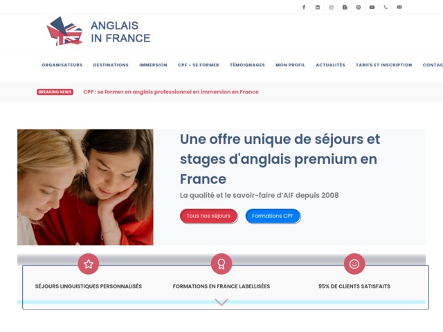 Anglais in france