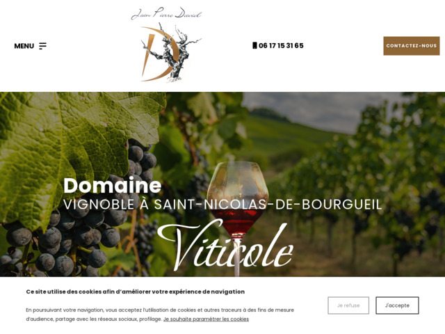 Domaine viticole Jean-Pierre David en Indre-et-Loire (37)