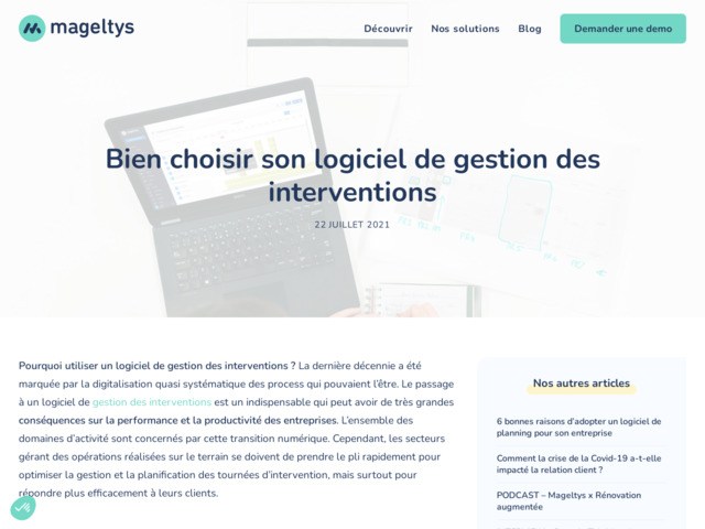 Quel logiciel de gestion d'intervention choisir ?