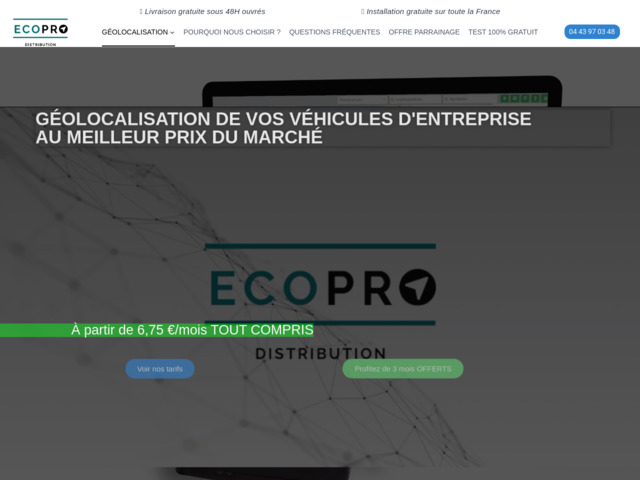 Géolocalisation de véhicules d'entreprise : prix