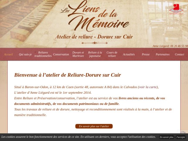 Les liens de la mémoire - atelier de reliure dorure près de Mouen (14)
