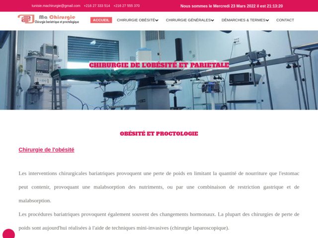 Chirurgie de l'obésité et proctologie en tunisie