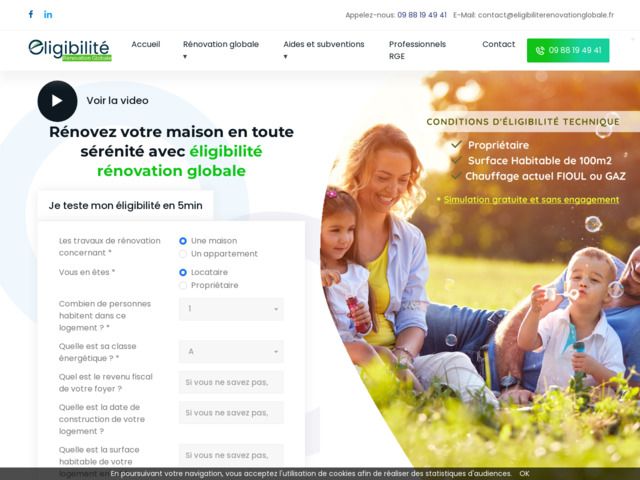 Eligibilité rénovation globale