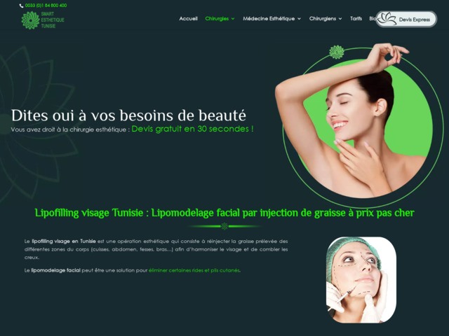 Lipofilling visage tunisie