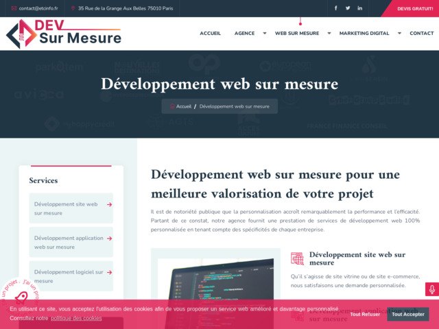 Développement web sur mesure en suisse romande