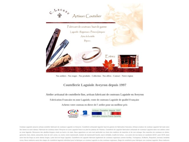 Artisan coutelier fabricant de Laguiole
