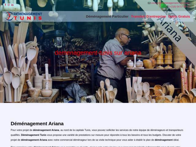 Déménagement professionnel à ariana