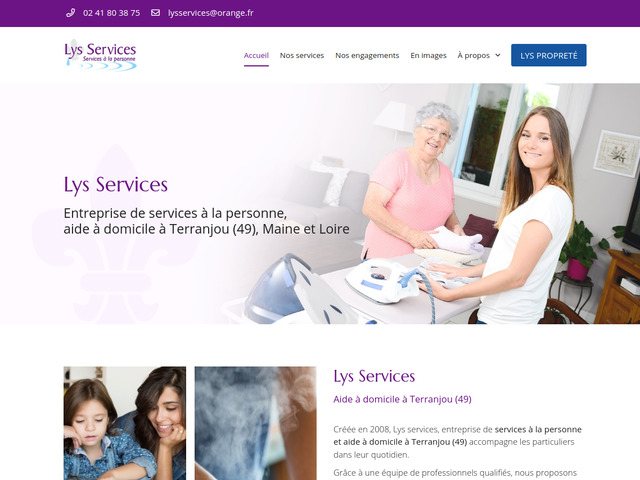 Lys services : aides à domicile à terranjou (49) dans le maine et loire