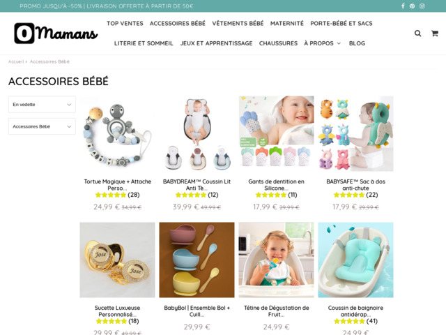 Découvrir les nouveaux articles pour bébé avec omamans