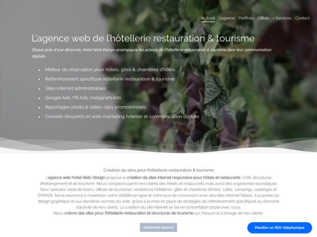 Hotel web design : agence web