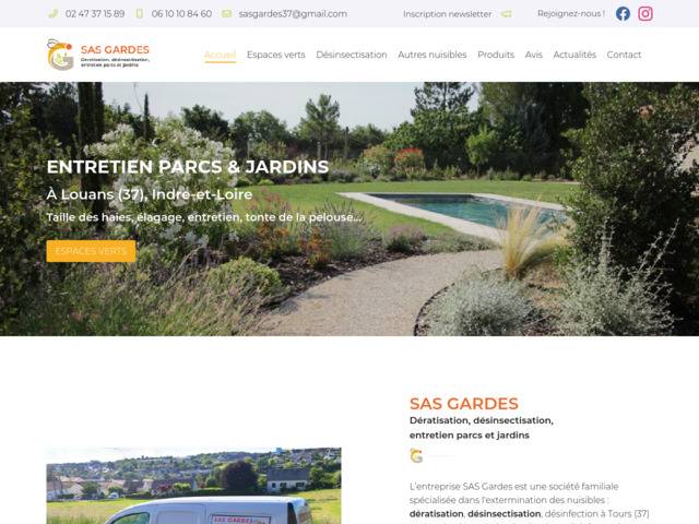 SAS Gardes : Dératisation, désinsectisation, désinfection à Tours (37)