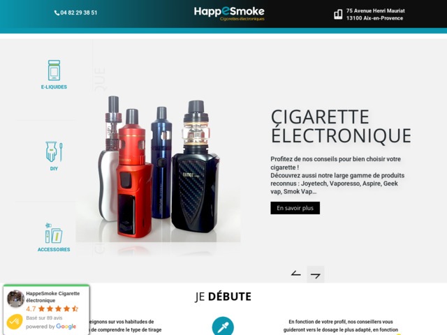 Des cigarettes lectroniques, des accessoires et d’e-liquide  aix