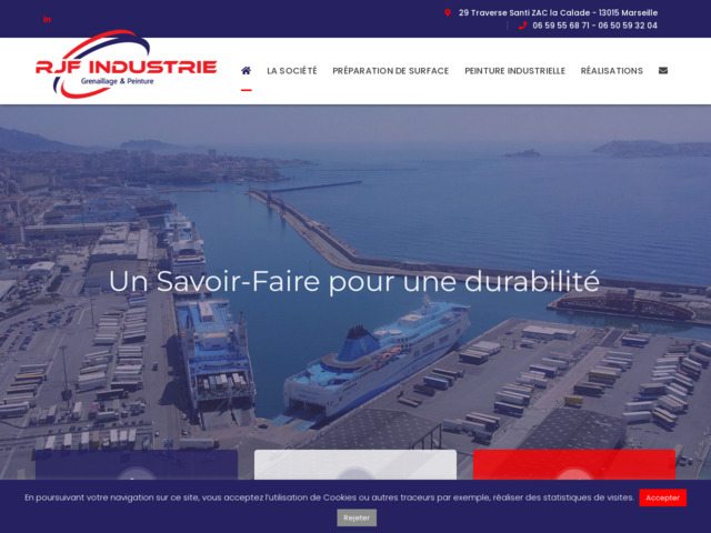 Rjf industrie - grenaillage, sablage et peinture industrielle à marseille b