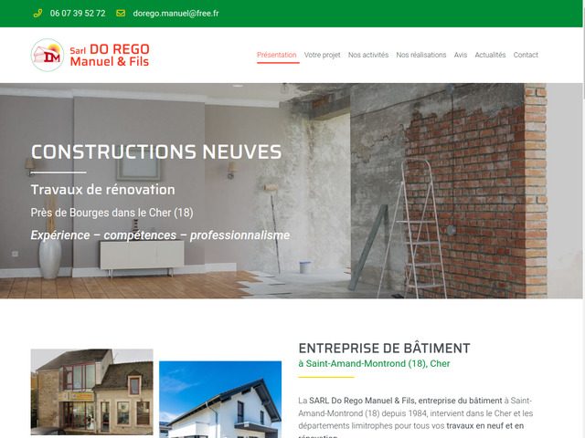 Sarl do rego : entreprise de bâtiment, maçonnerie, construction cher (18)