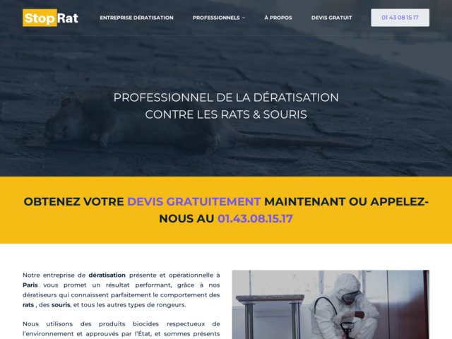 Stoprat dratisation Paris