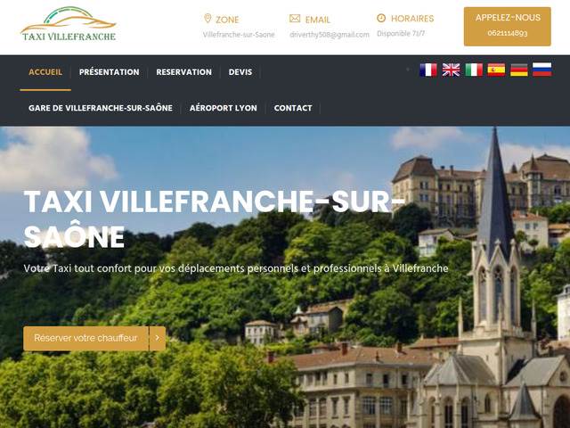 Réserver taxi Villefranche