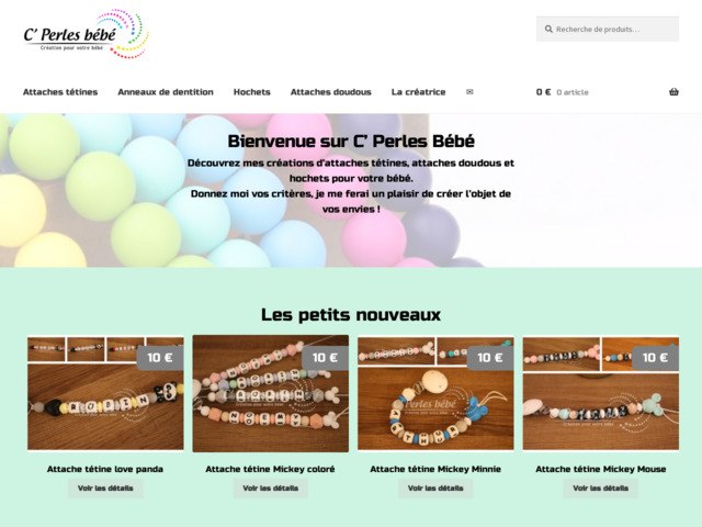 Crations d'attaches ttines, attaches doudous et hochets pour votre bb