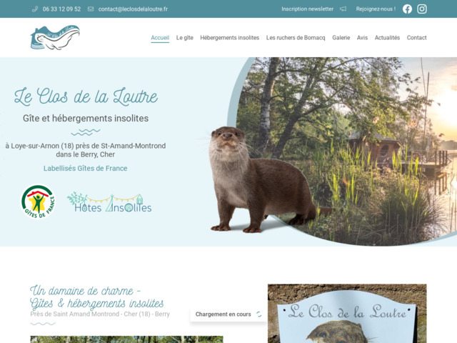 Clos de la Loutre : hébergement, nuit insolite dans le Berry (18)