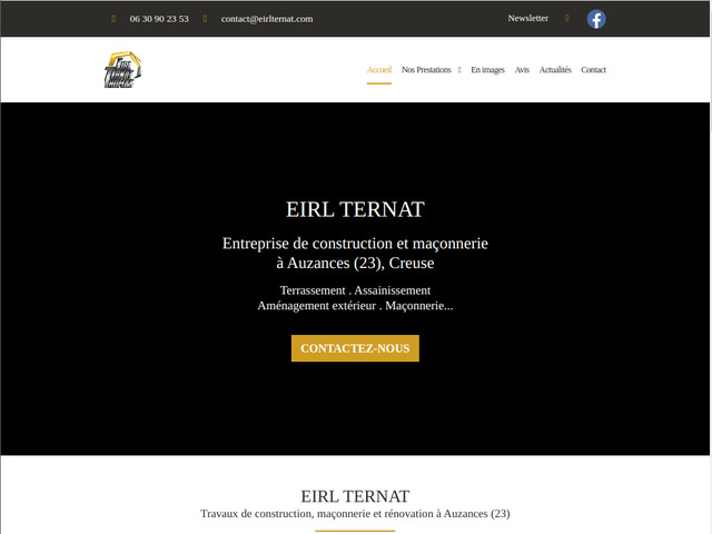Eirl Ternat : entreprise bâtiment, maçonnerie à Auzances (23), Creuse