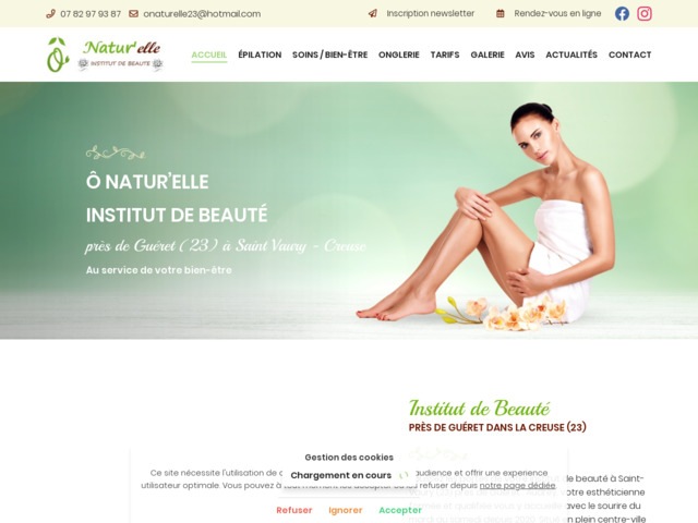 O natur'elle : esthticienne  Saint-Vaury (23), Guret, Creuse