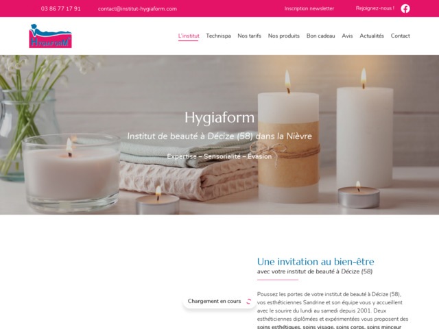 Hygiaform : esthéticienne, soins minceur technispa déci