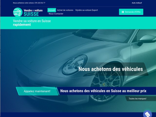 Vendre sa voiture en suisse
