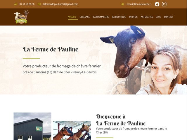 La Ferme de Pauline: producteur fromage chvre Sancoins 18 - Cher