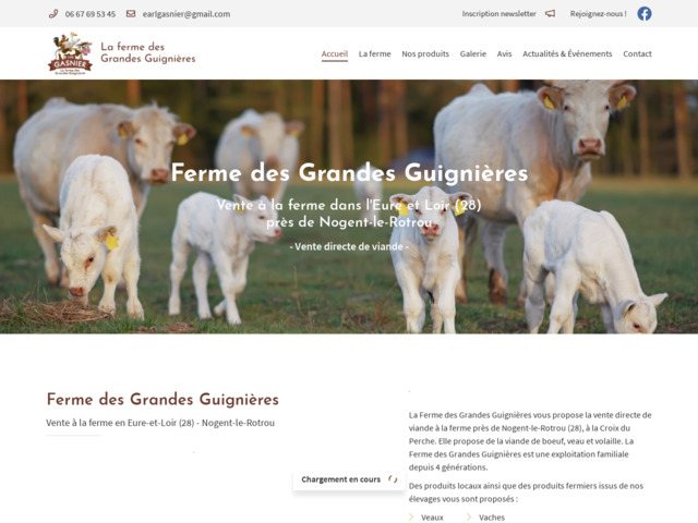 Ferme des Grandes Guignières : Vente viande à la ferme Eure-et-Loir 28