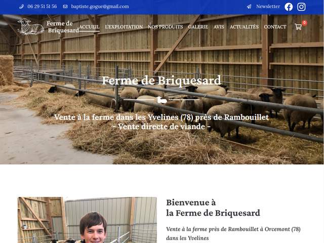 Ferme de Briquesard : Viande vente directe Yvelines 78 - Rambouillet