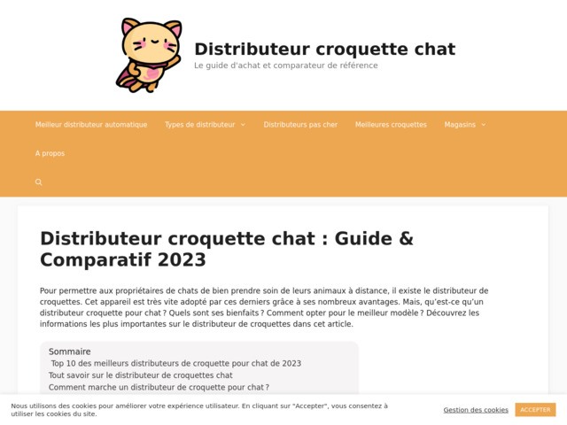 La solution idéale : alimenter son chat avec un distributeur de croquettes