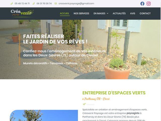 Créavenir: entreprise paysagiste Parthenay 79 et Deux-Sèvres