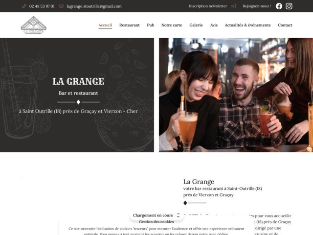 La grange: bar anglais, pub, restaurant à saint outrille (18) - graçay