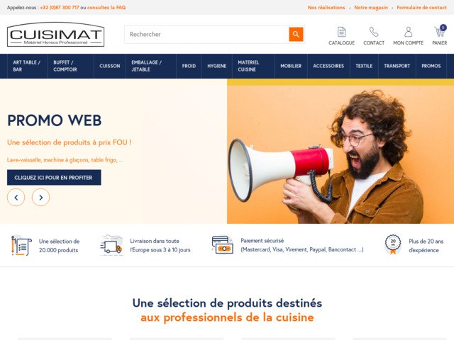 Cuisimat, matériel horeca en province de Liège