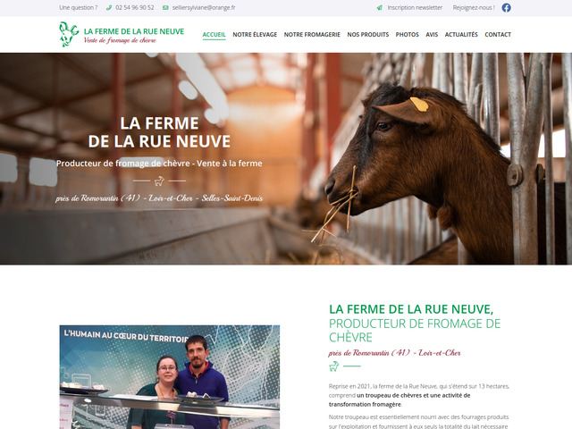 Ferme de la Rue Neuve, vente fromage à la ferme Loir-et-Cher 41